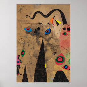 Poster joan miro peintures art, art abstrait