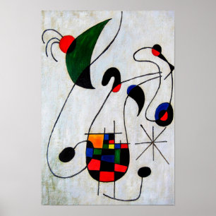 Poster joan miro peintures art, art abstrait
