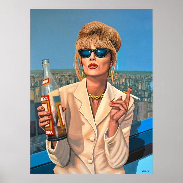 Poster Joanna Lumley en Patsy Stone (Devant)