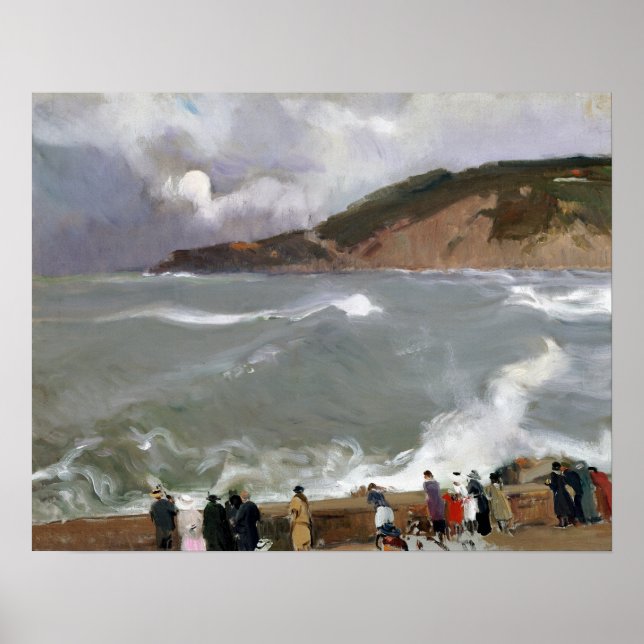 Poster Joaquín Sorolla y Bastida Breakwater (Devant)