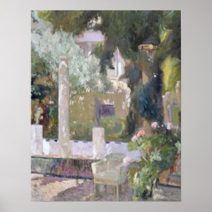 Poster Joaquín Sorolla y Bastida Les Jardins