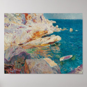 Poster Joaquin Sorolla Y Bastida - Rocks At Javea.