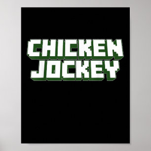 Poster Jockey de poulet Jockey jeu vidéo Jeu Viral Joueur