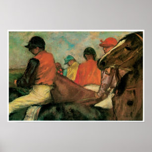 Poster Jockeys, Edgar Degas