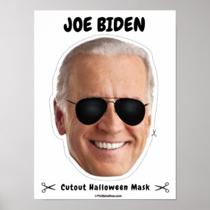 Poster Joe Biden Masque Halloween