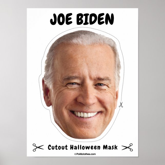 Poster Joe Biden Masque Halloween (Devant)