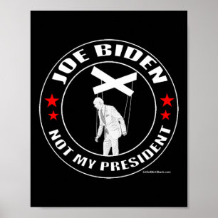 Poster Joe Biden N'Est Pas Mon Président.marionnette. Pel
