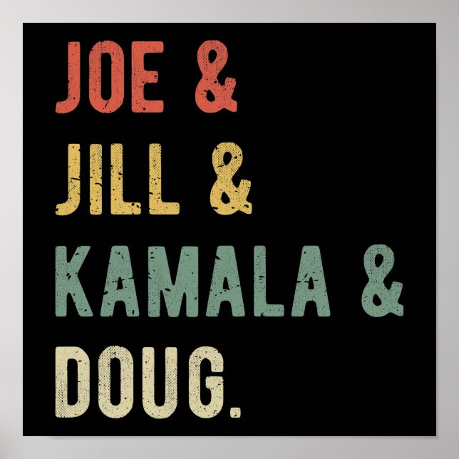 Poster Joe & Jill & Kamala & Doug I (Devant)