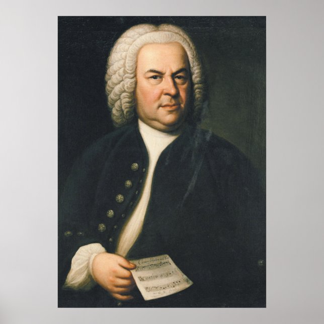 Poster Johann Sebastian Bach - Compositeur (Devant)