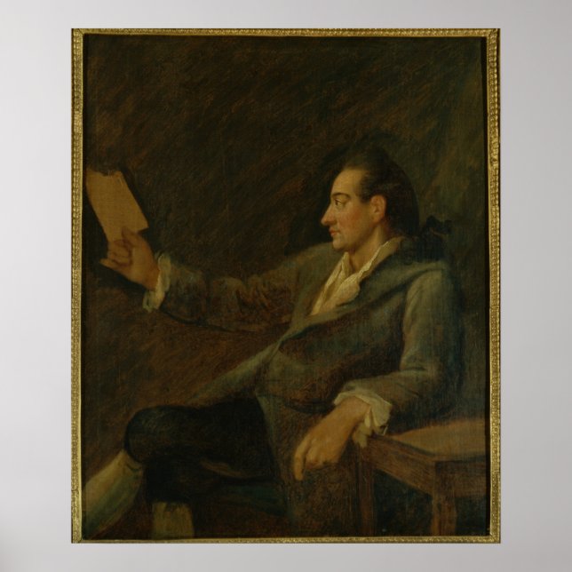 Poster Johann Wolfgang von Goethe, 1775 (Devant)