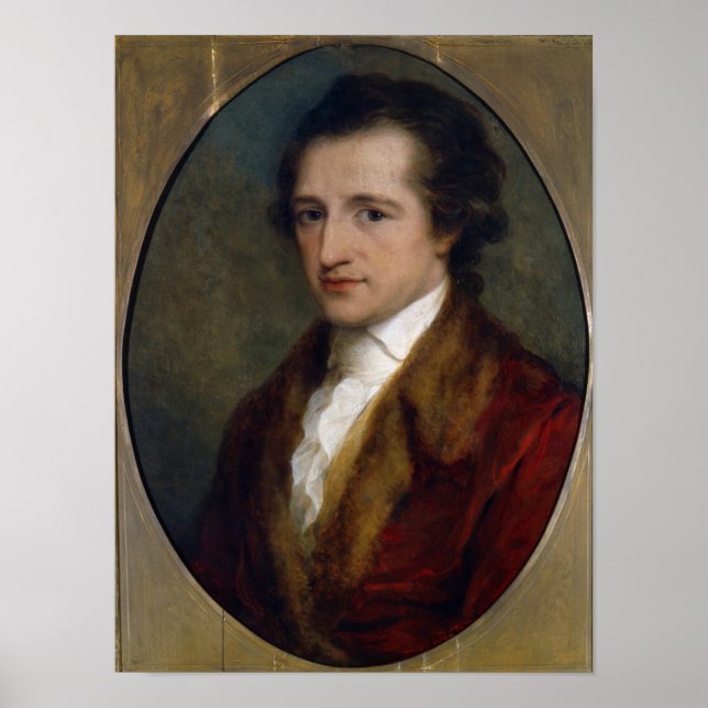 Poster Johann Wolfgang von Goethe, 1775 (Devant)
