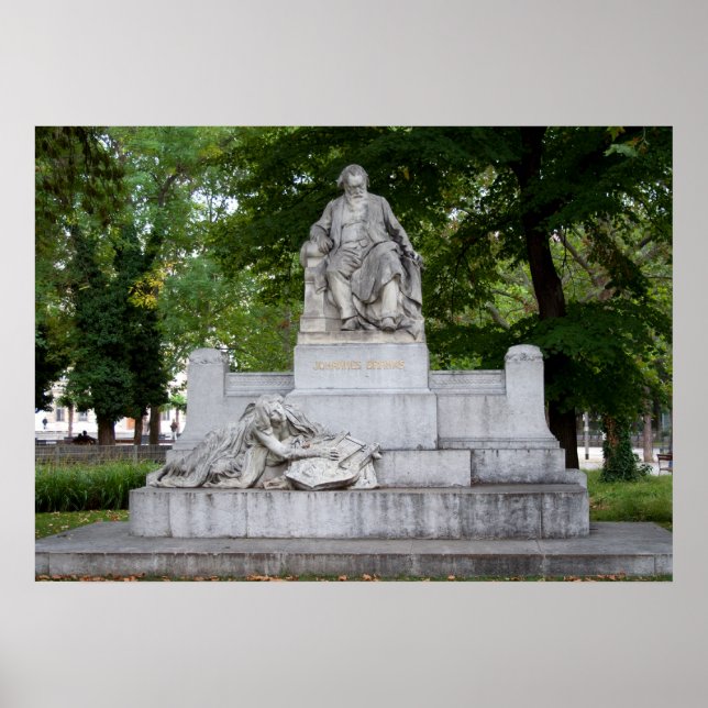 Poster Johannes Brahms (Devant)