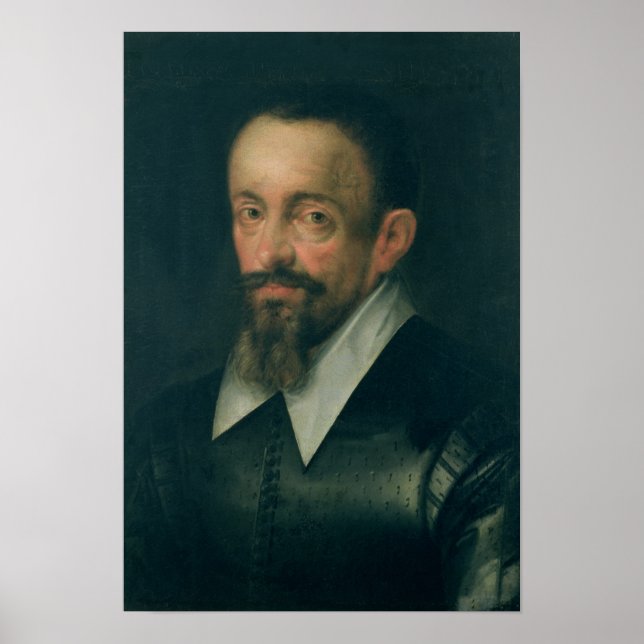 Poster Johannes Kepler, astronome, c.1612 (Devant)