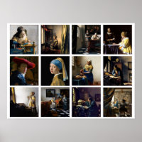 Johannes Vermeer - Grille des chefs-d'oeuvre