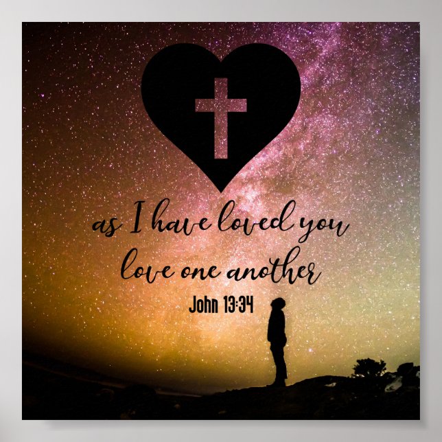 Poster John 13:34 (Devant)