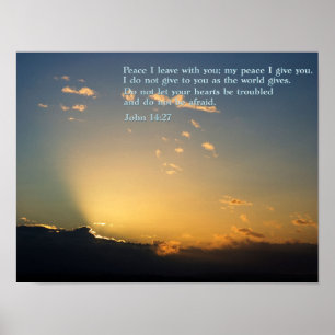 Poster John 14:27 Lever du soleil