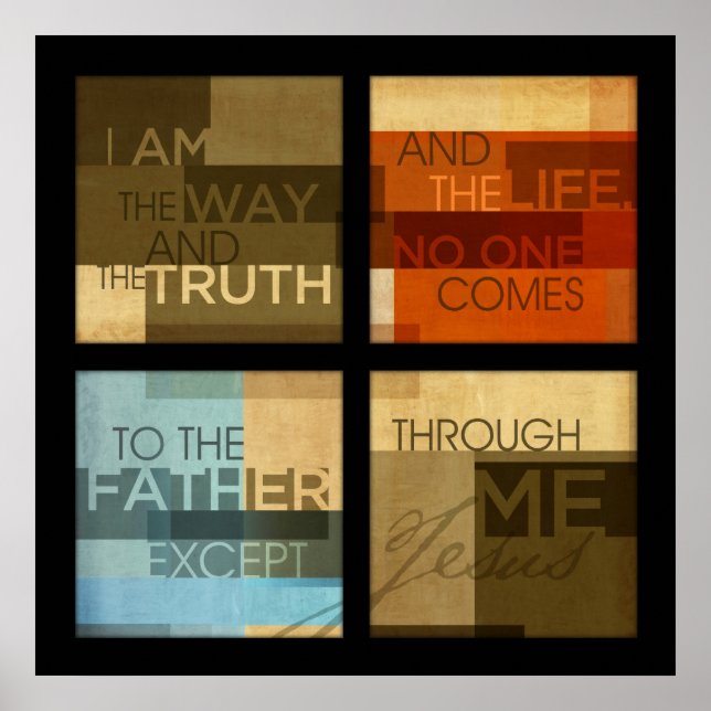 Poster John 14:6 (Devant)