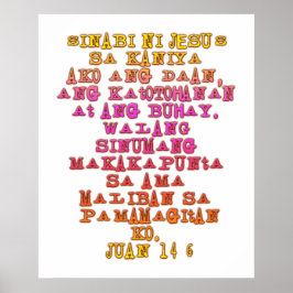 Poster John 14:6 Tagalog