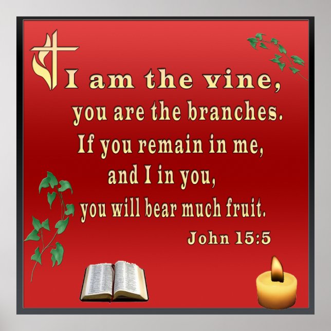 Poster John 15:5 (Devant)