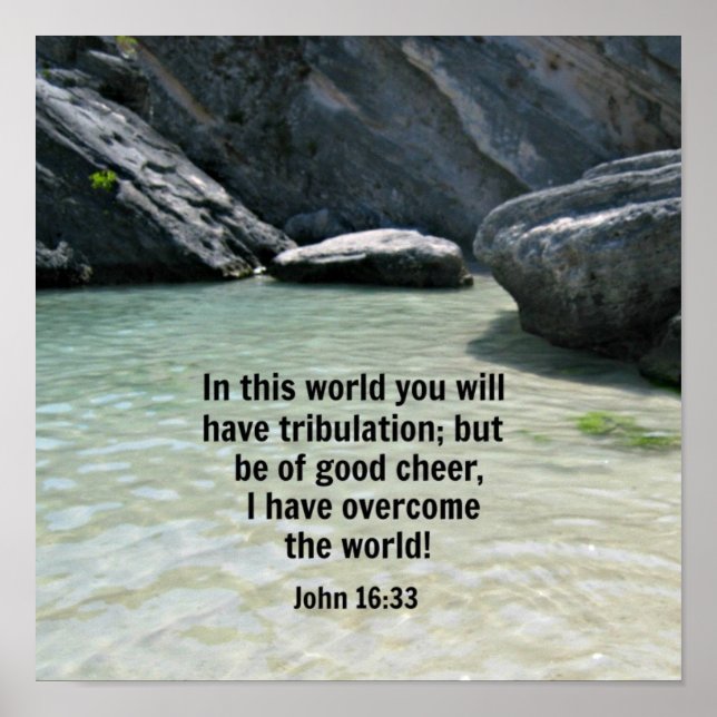 Poster John 16:33 (Devant)