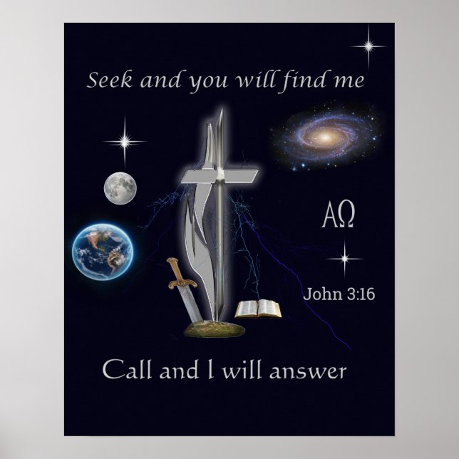 Poster John 3:16 (Devant)