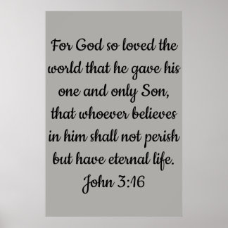 Poster John 3 16