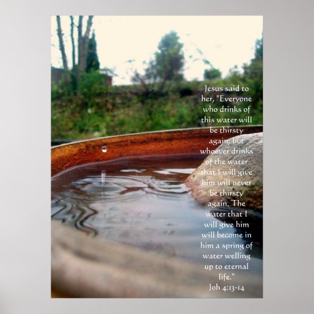 Poster John 4:13-14 (Devant)