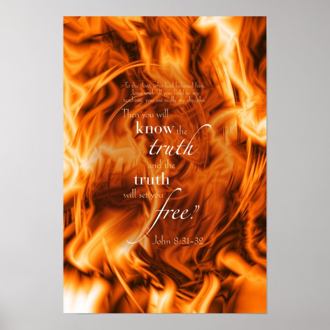 Poster John 8:31-32 (Devant)