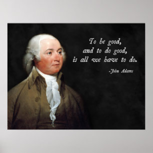 Poster John Adams Bonne Citation