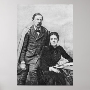 Poster John Addington Symonds et sa fille, 1891