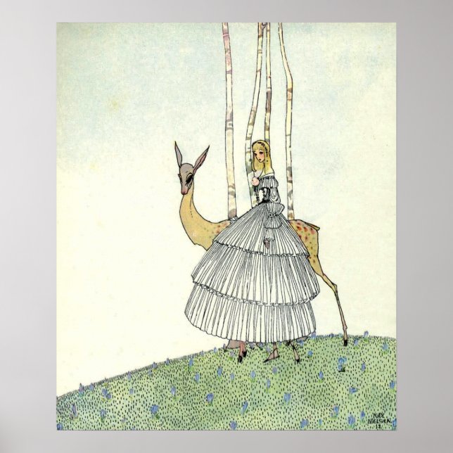 Poster John and the Ghosts par Kay Nielsen (Devant)