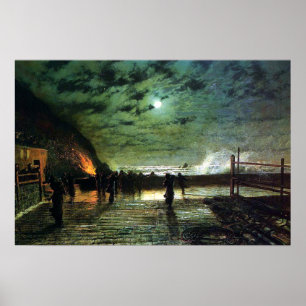 Poster John Atkinson Grimshaw En Peril
