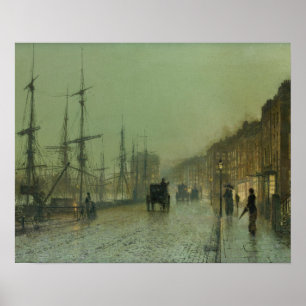 Poster John Atkinson Grimshaw - Glasgow Docks