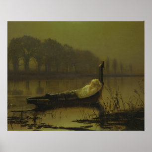 Poster John Atkinson Grimshaw - La Dame de Shalott
