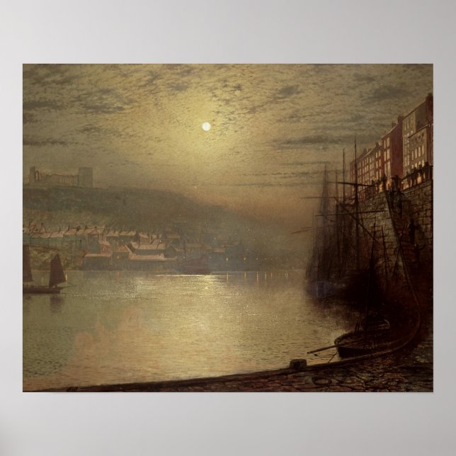 Poster John Atkinson Grimshaw | Whitby (Devant)