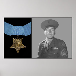 Poster John Basilone et la Médaille d'honneur