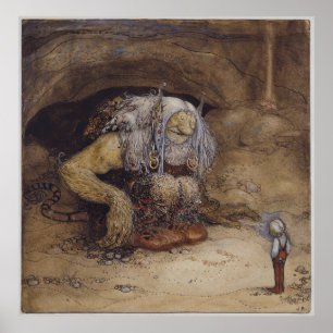 Poster John Bauer - Le garçon qui n'a jamais eu peur