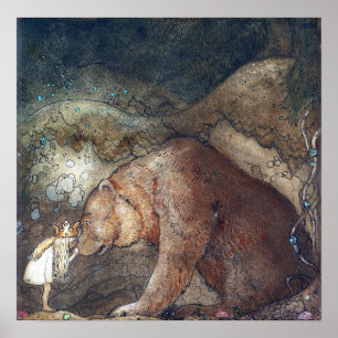 Poster John Bauer Poor Little Basse