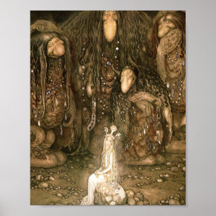 Poster John Bauer - Regardez-Les Trolls, Mère A Dit Rega