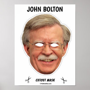 Poster JOHN BOLTON Masque Halloween