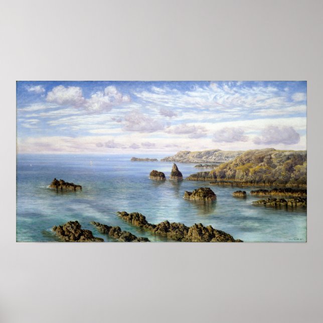 Poster John Brett Côte Sud de Guernesey (Devant)