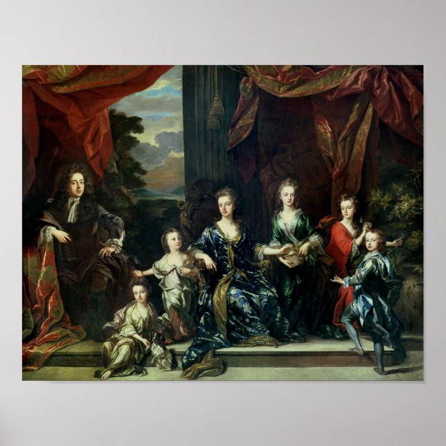 Poster John Churchill 1er duc de Marlborough (Devant)