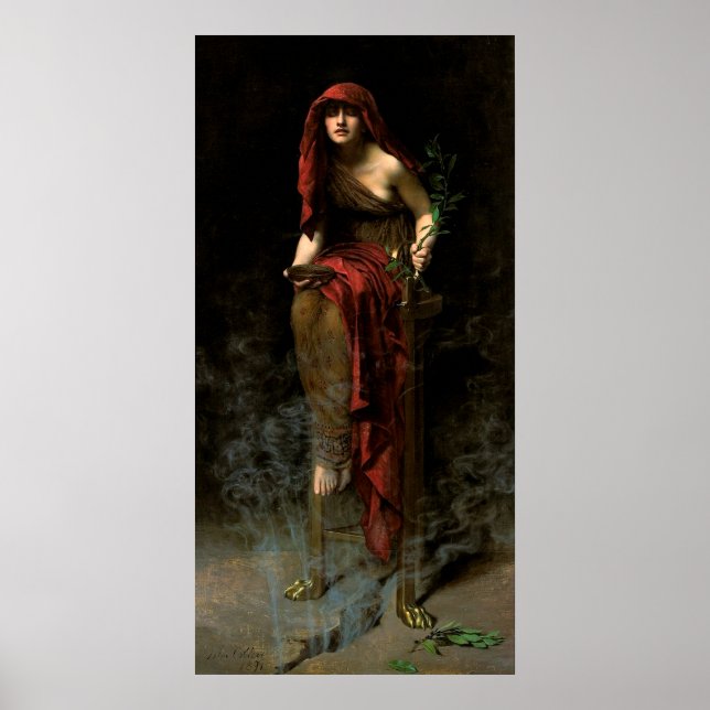 Poster John Collier Prêtre de Delphes (Devant)