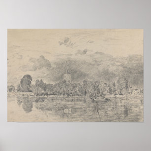 Poster John Constable - Fulham Church