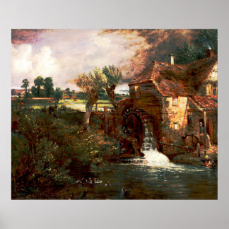 Poster John Constable - Parham Mill (Modifié)