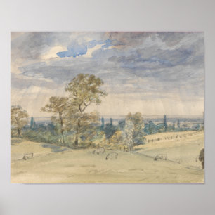 Poster John Constable - Paysage de Suffolk