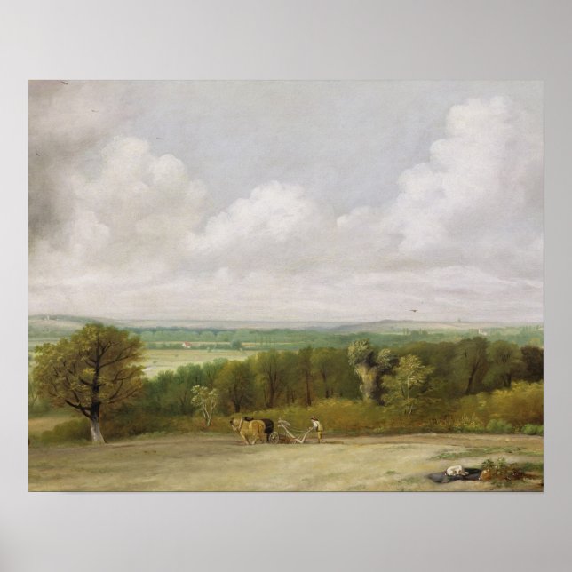Poster John Constable | Paysage : Scène de soufflage dans (Devant)