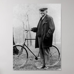 Poster John D. Rockefeller avec la bicyclette - 1913