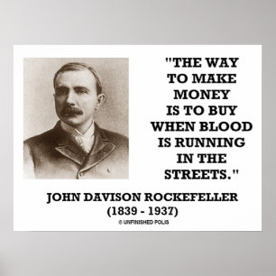Poster John Davison Rockefeller Comment Faire De L'Argent