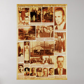 Poster John Dillinger Trail of Crime Ennemi public #1